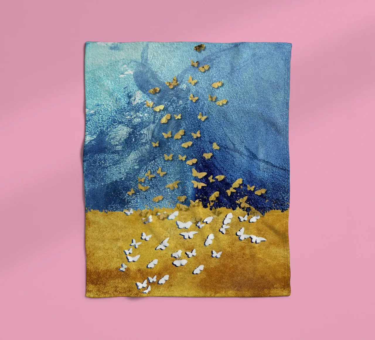 abstract butterfly coperta in pile da vintageshop