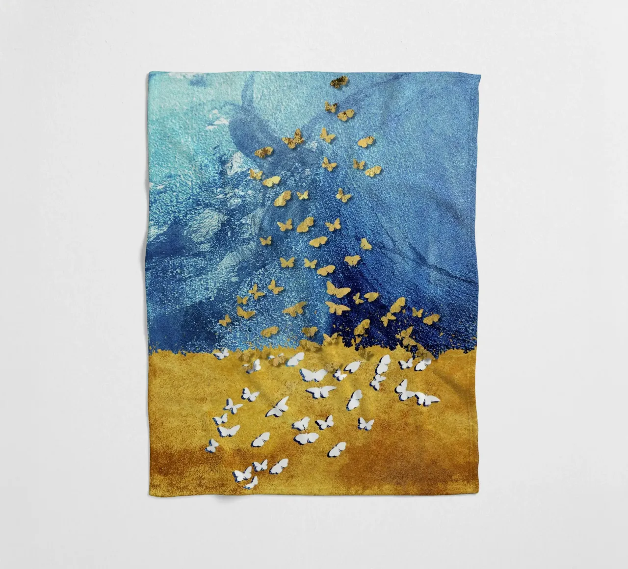 abstract butterfly coperta in pile da vintageshop