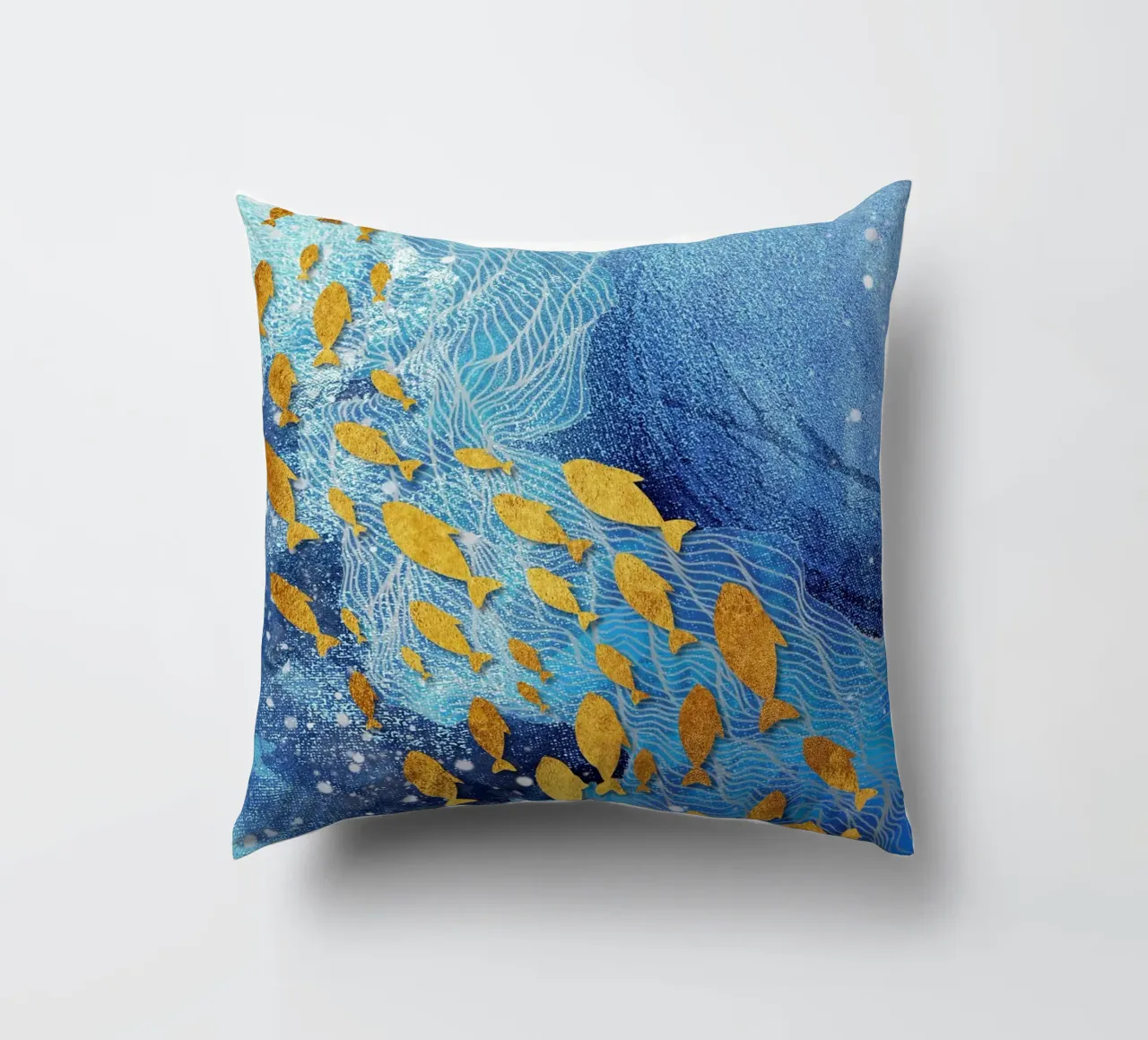 abstract fish cuscino da vintageshop