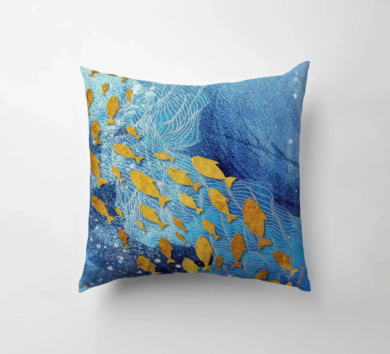 abstract fish cuscino da vintageshop
