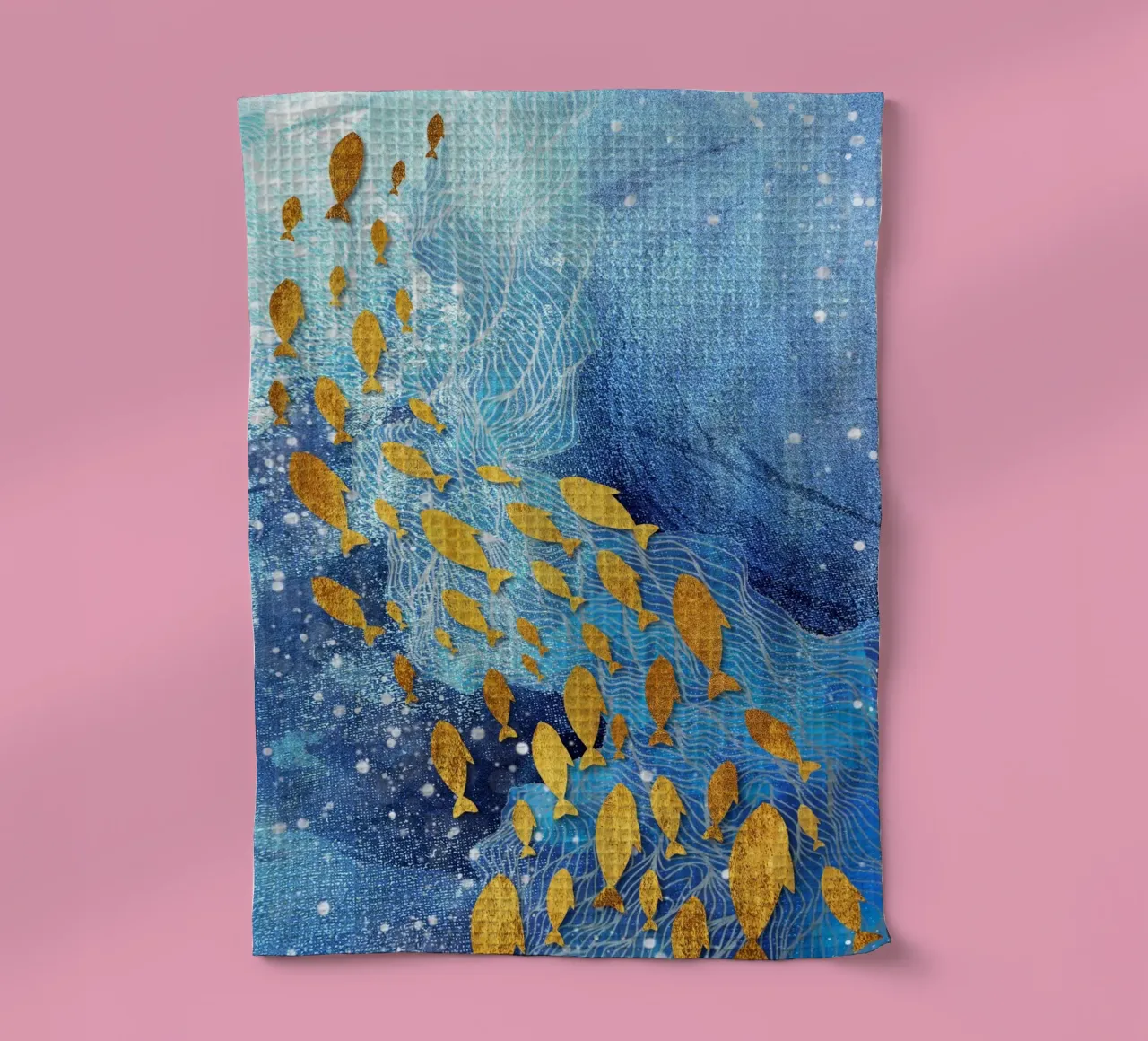 abstract fish canovaccio da cucina da vintageshop