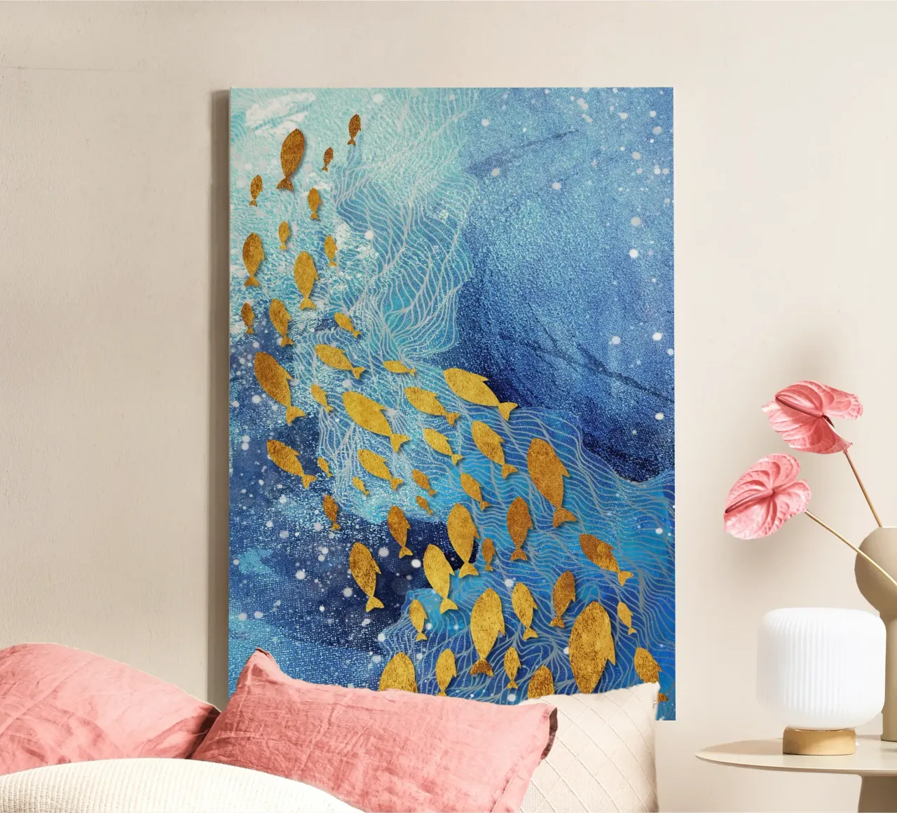 abstract fish tela da vintageshop