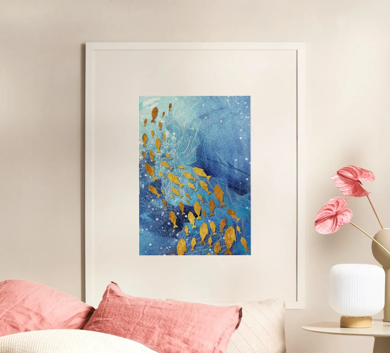 abstract fish poster da vintageshop