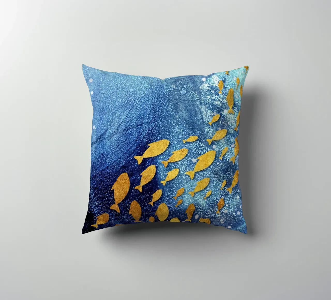 goldfish abstract art cuscino da vintageshop