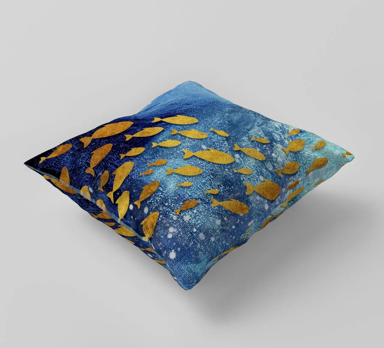 goldfish abstract art cuscino da vintageshop