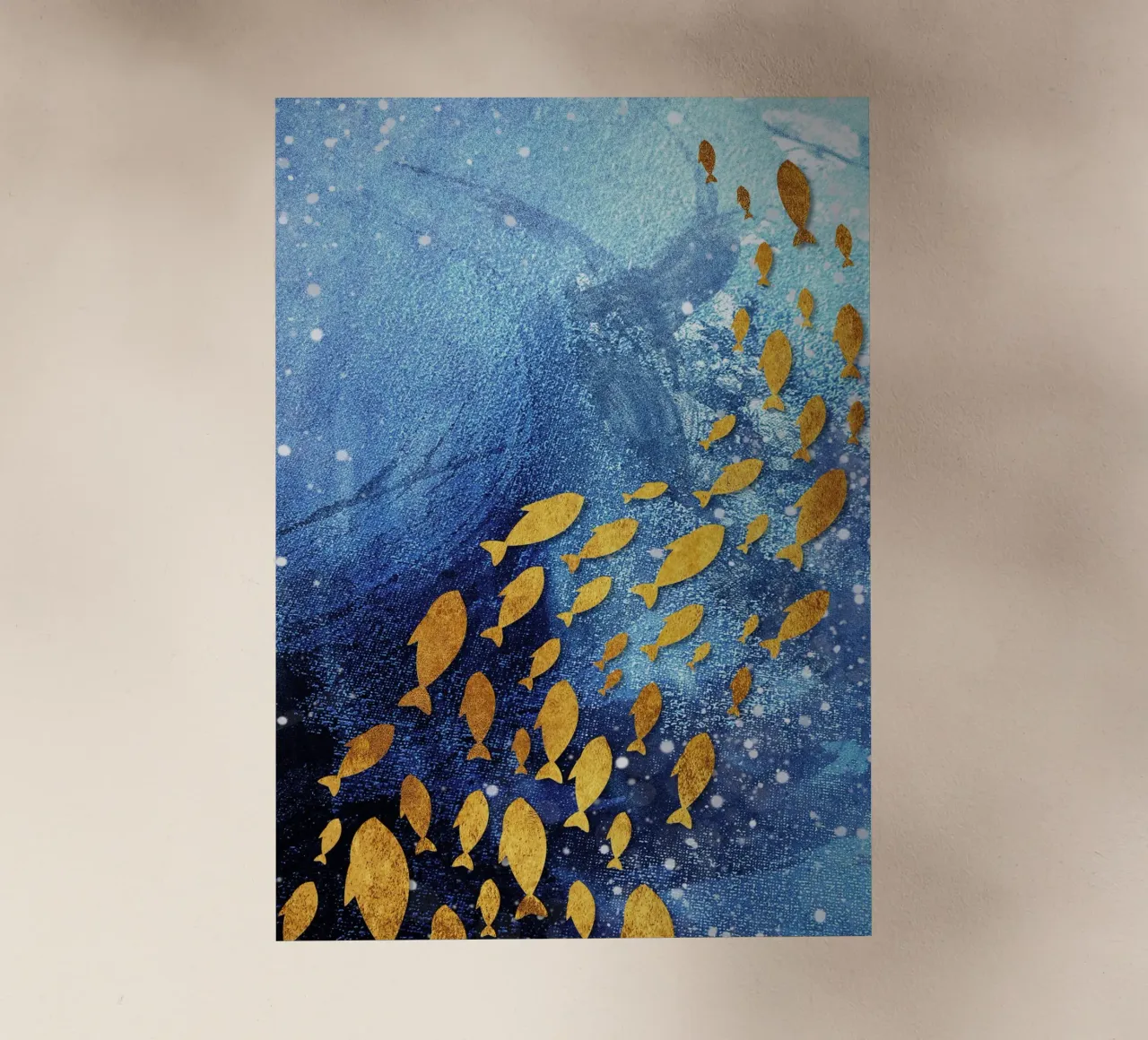 goldfish abstract art pellicola backlit da vintageshop