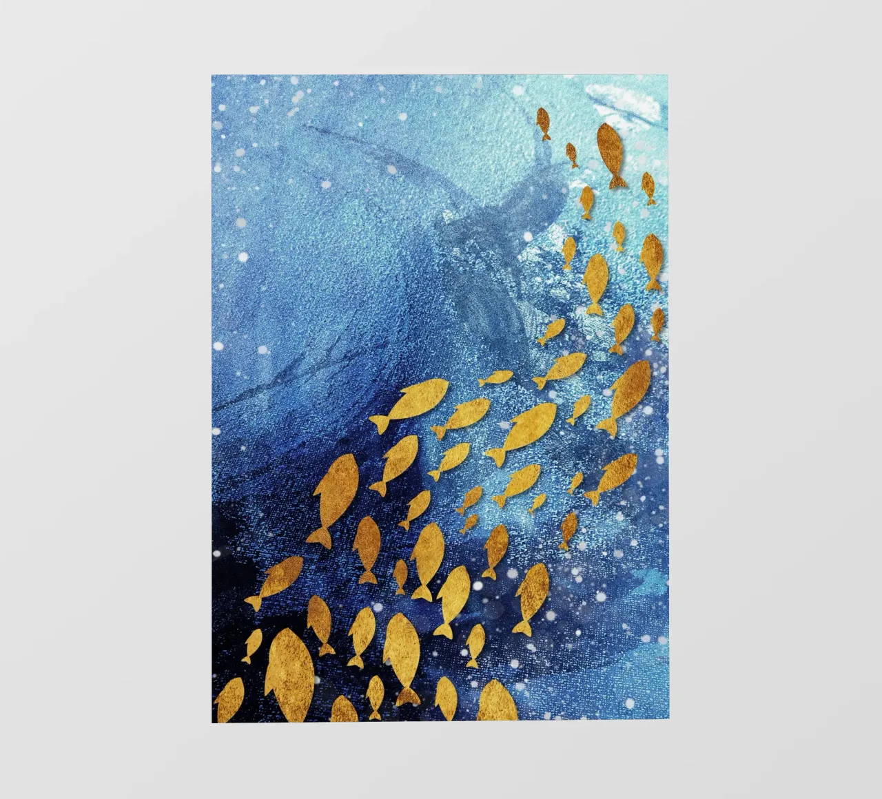 goldfish abstract art telo in pvc da vintageshop