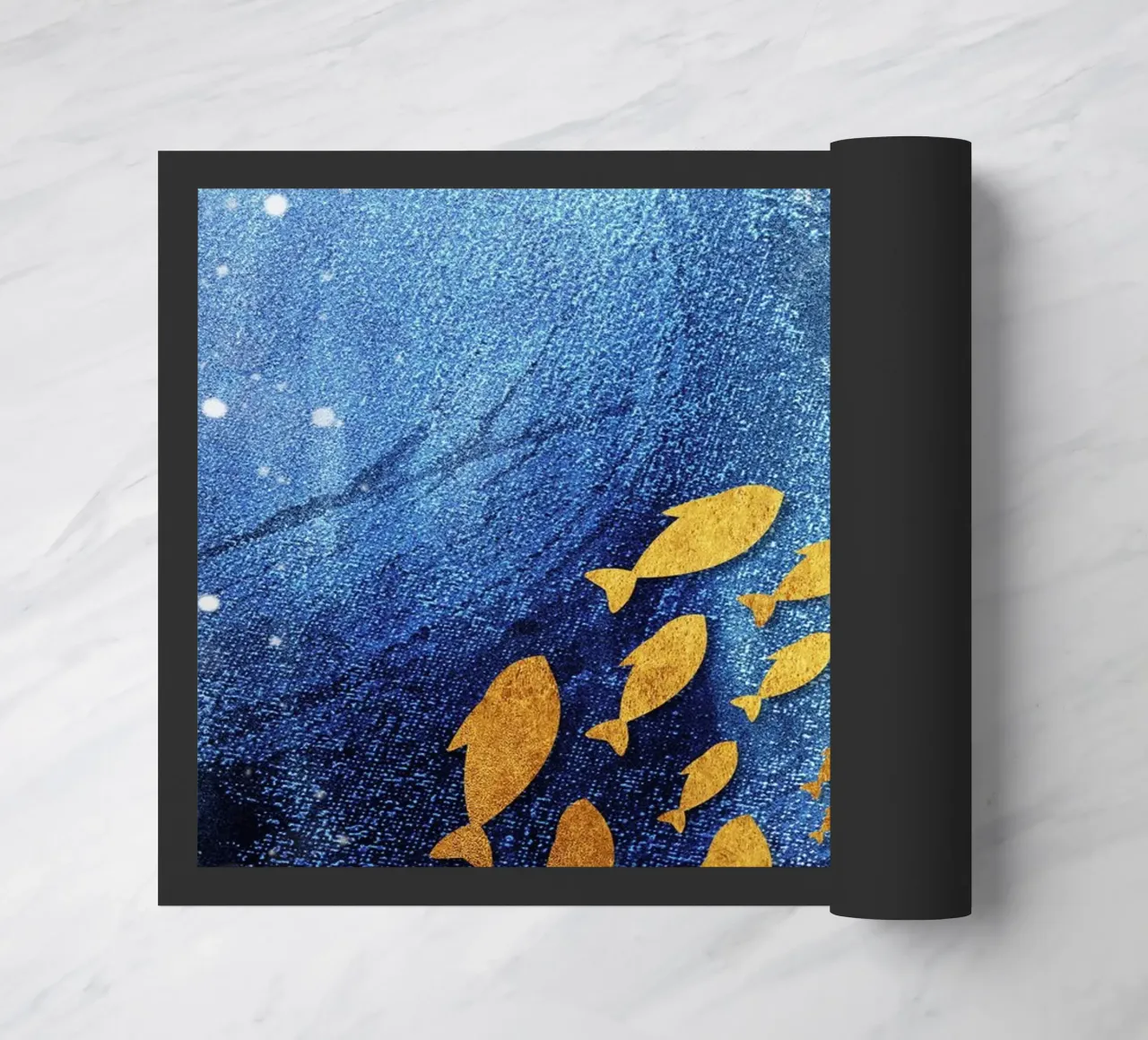 goldfish abstract art zerbino da vintageshop