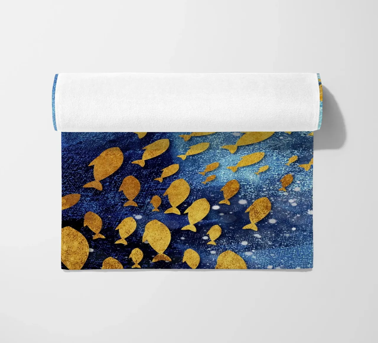 goldfish abstract art telo mare da vintageshop