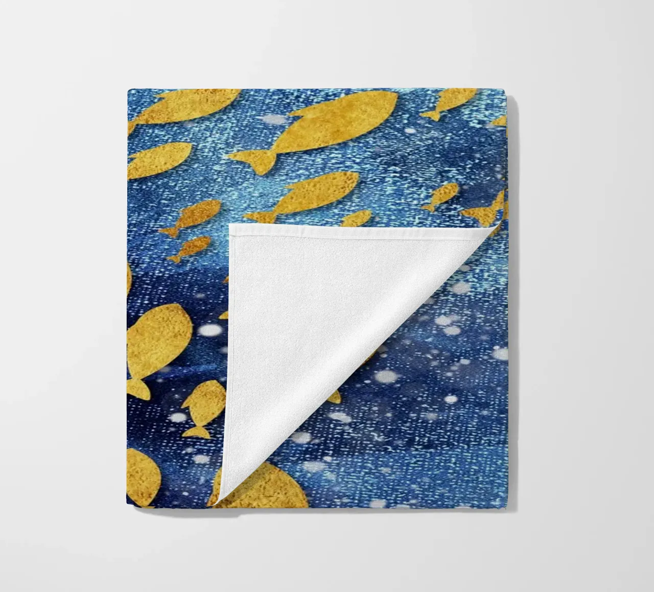 goldfish abstract art telo mare da vintageshop