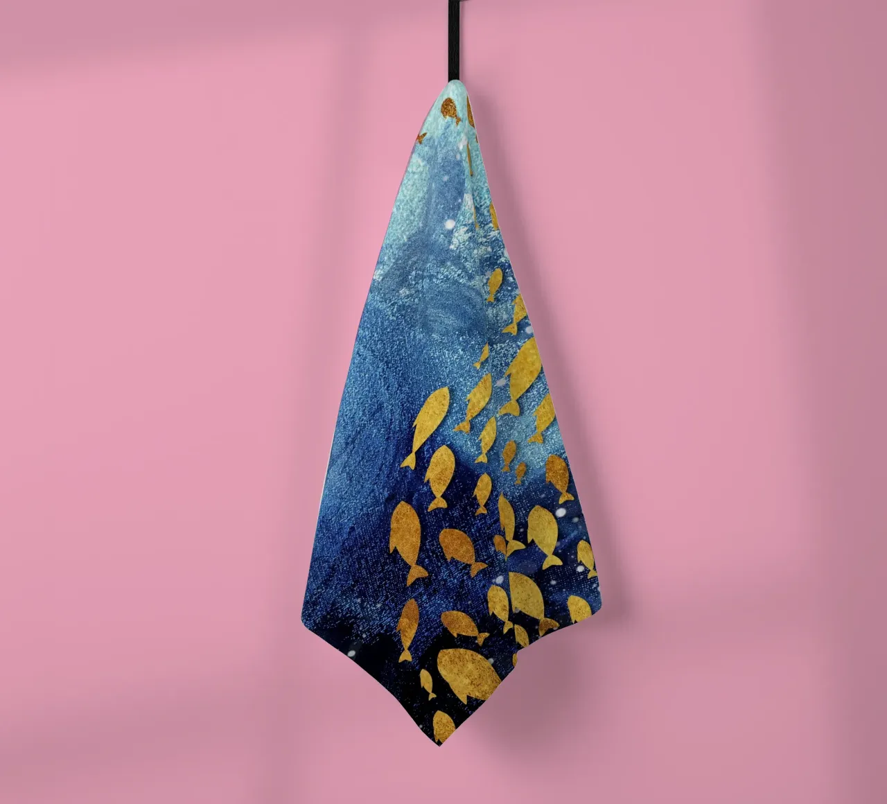 goldfish abstract art canovaccio da cucina da vintageshop