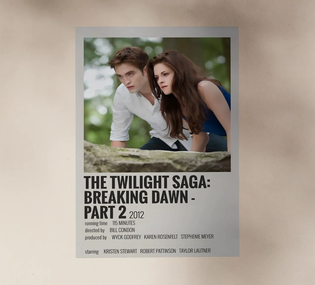 THE TWILIGHT SAGA BREAKING DAWN - PART 2 2012 pellicola backlit da MVFminimalist