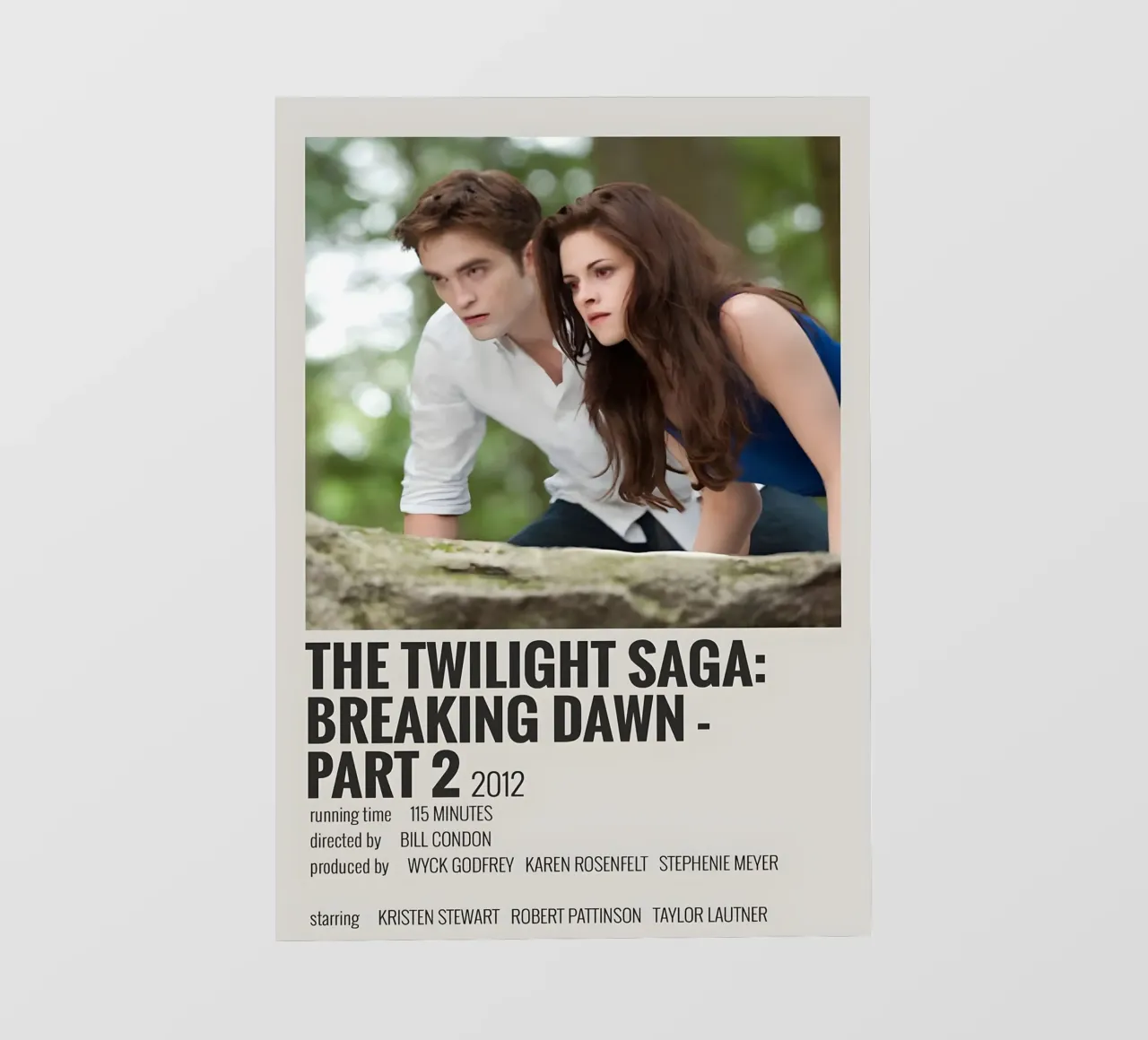 THE TWILIGHT SAGA BREAKING DAWN - PART 2 2012 pellicola backlit da MVFminimalist