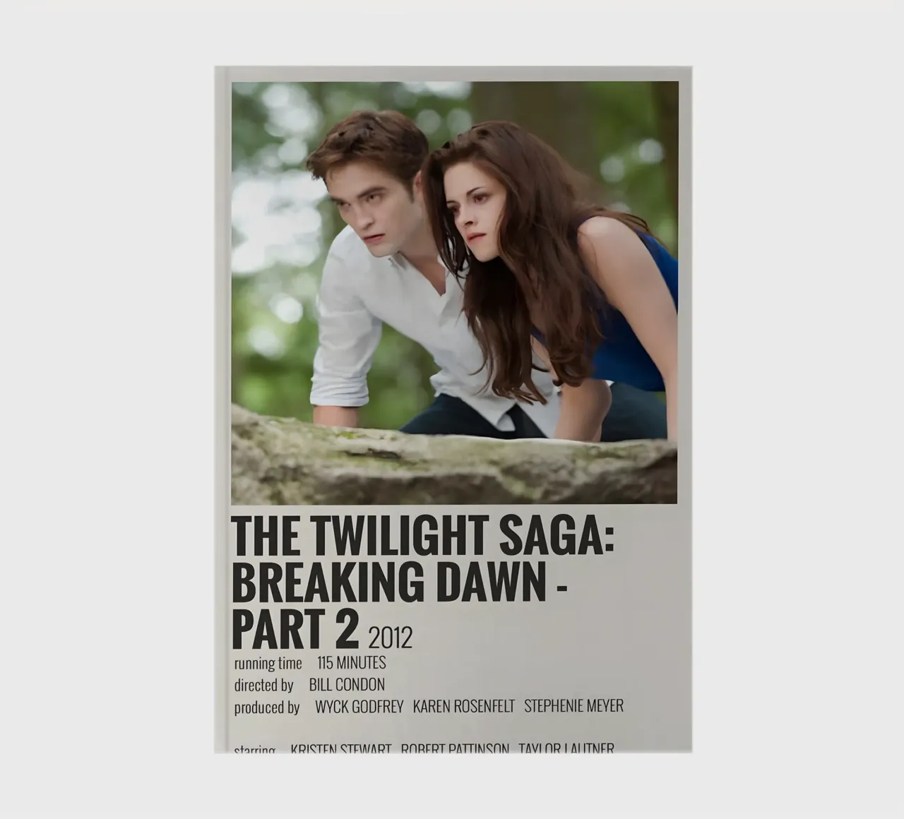 THE TWILIGHT SAGA BREAKING DAWN - PART 2 2012 notebook by MVFminimalist