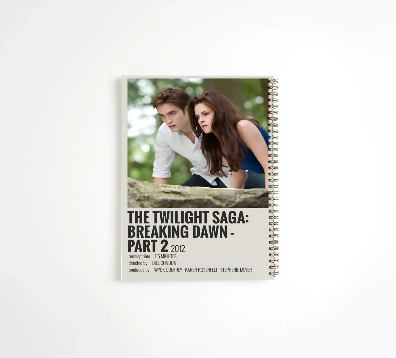THE TWILIGHT SAGA BREAKING DAWN - PART 2 2012 diario ad anelli da MVFminimalist