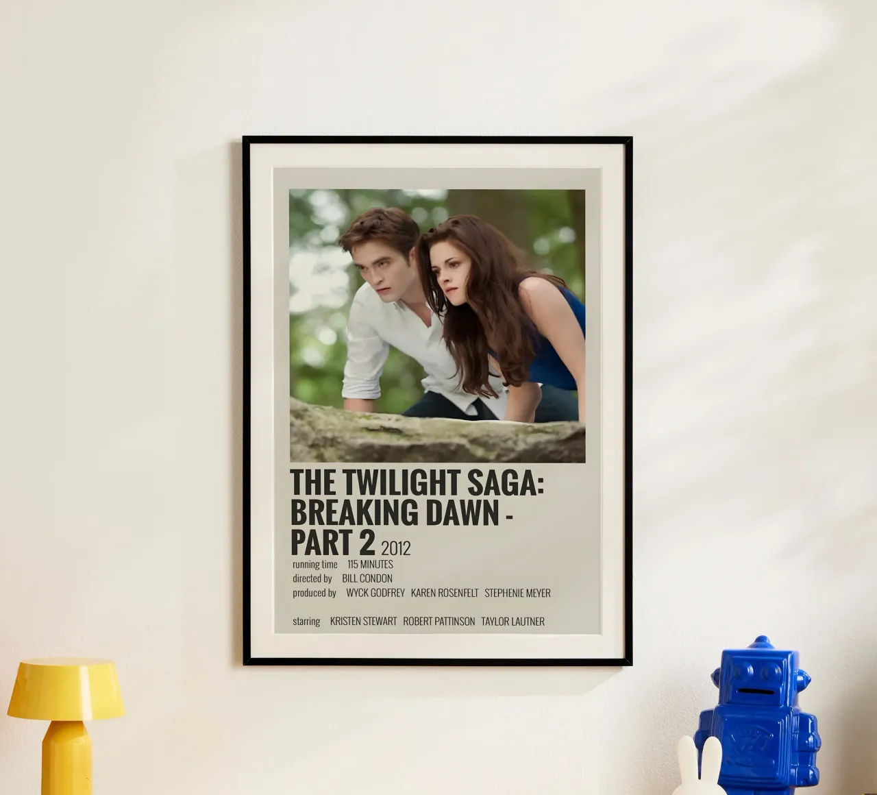 THE TWILIGHT SAGA BREAKING DAWN - PART 2 2012 poster con telaio in alluminio da MVFminimalist