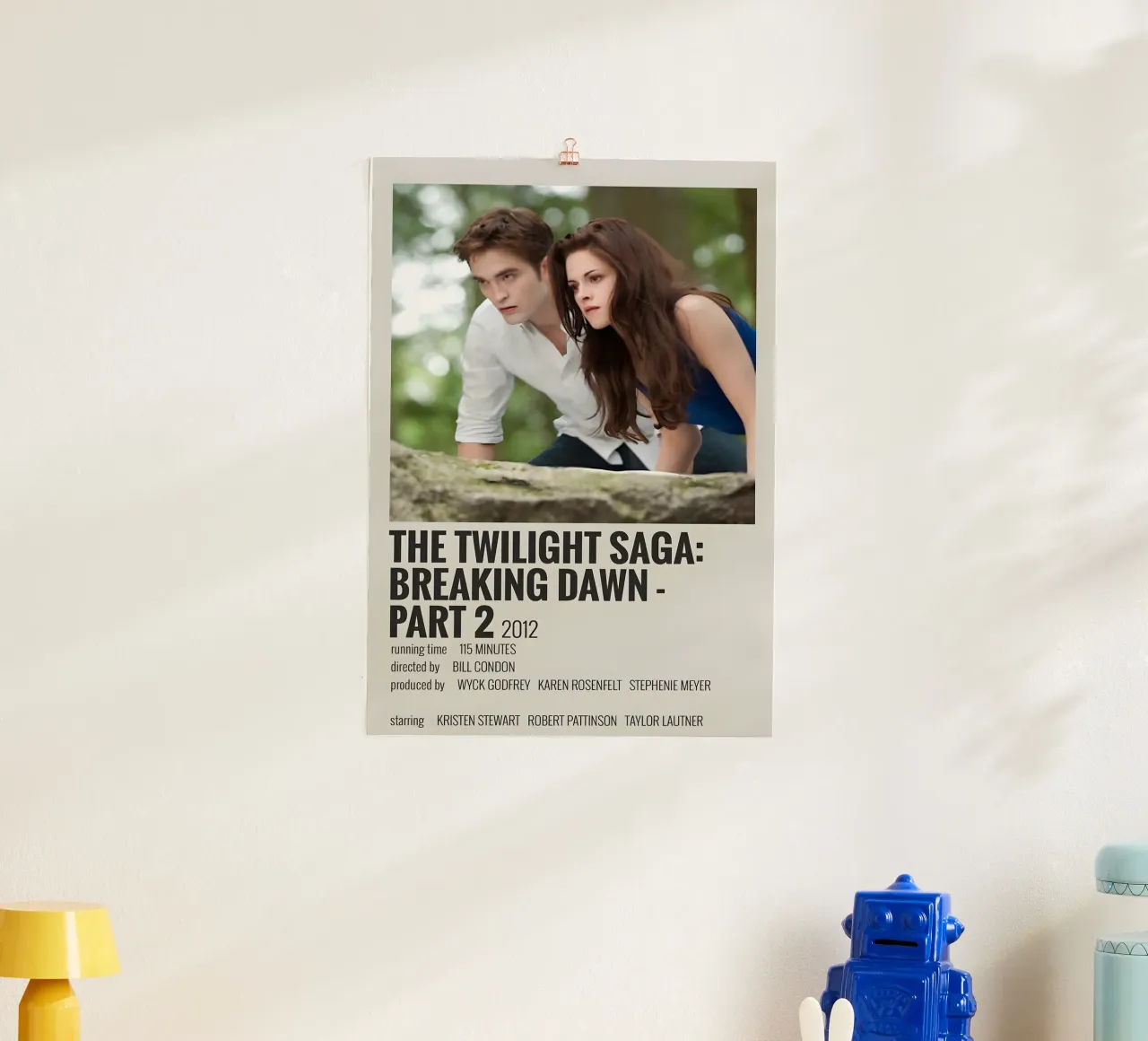 THE TWILIGHT SAGA BREAKING DAWN - PART 2 2012 poster con telaio in alluminio da MVFminimalist