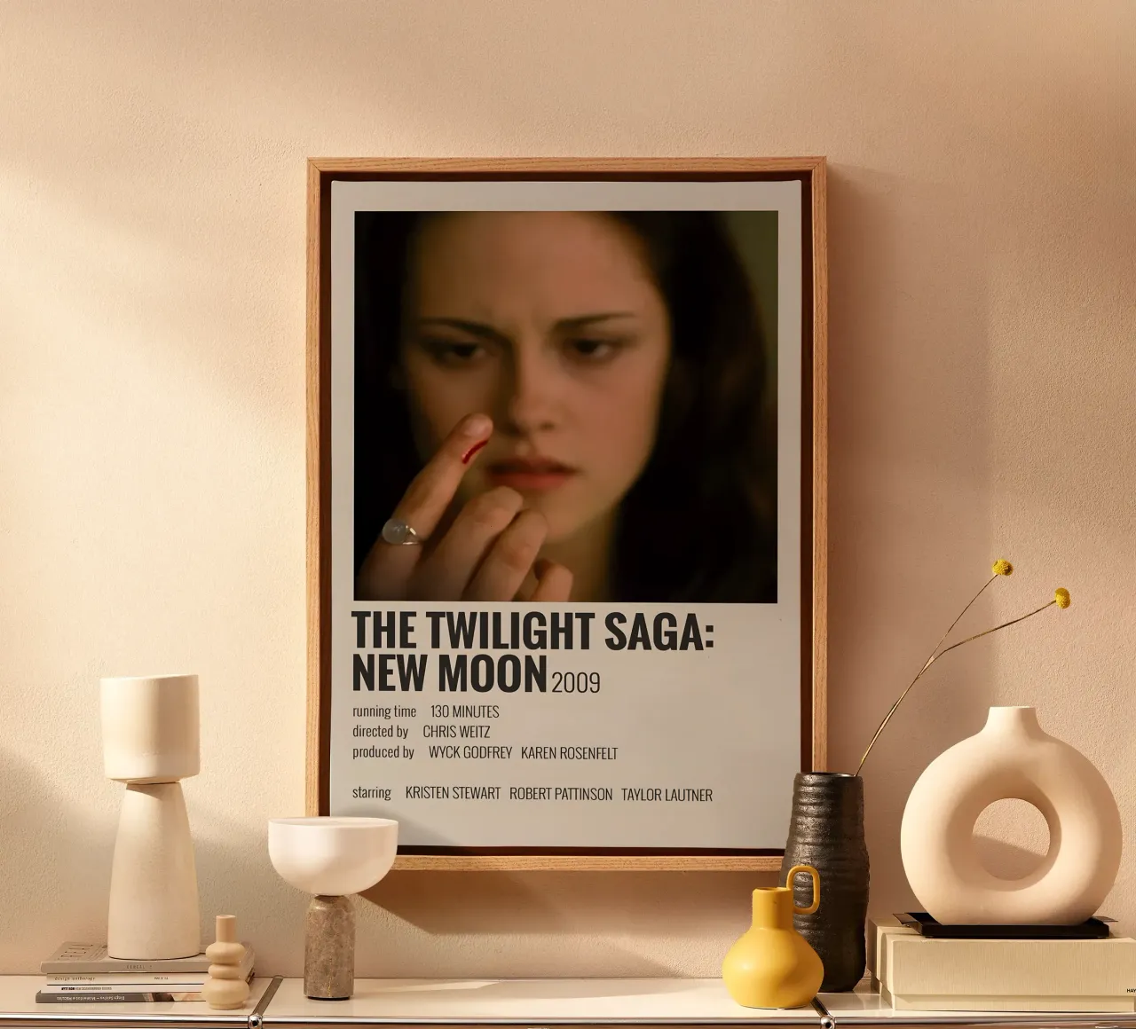 THE TWILIGHT SAGA NEW MOON 2009 tela con Cornice a cassetta da MVFminimalist