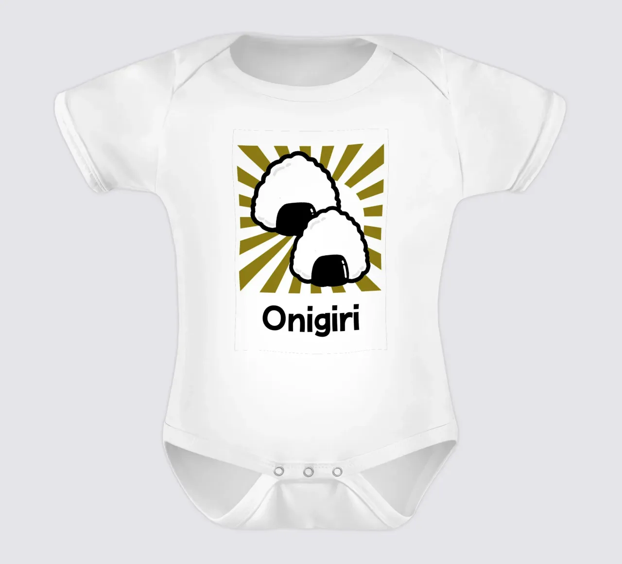 Onigiri body neonato maniche corte da LisaArtes