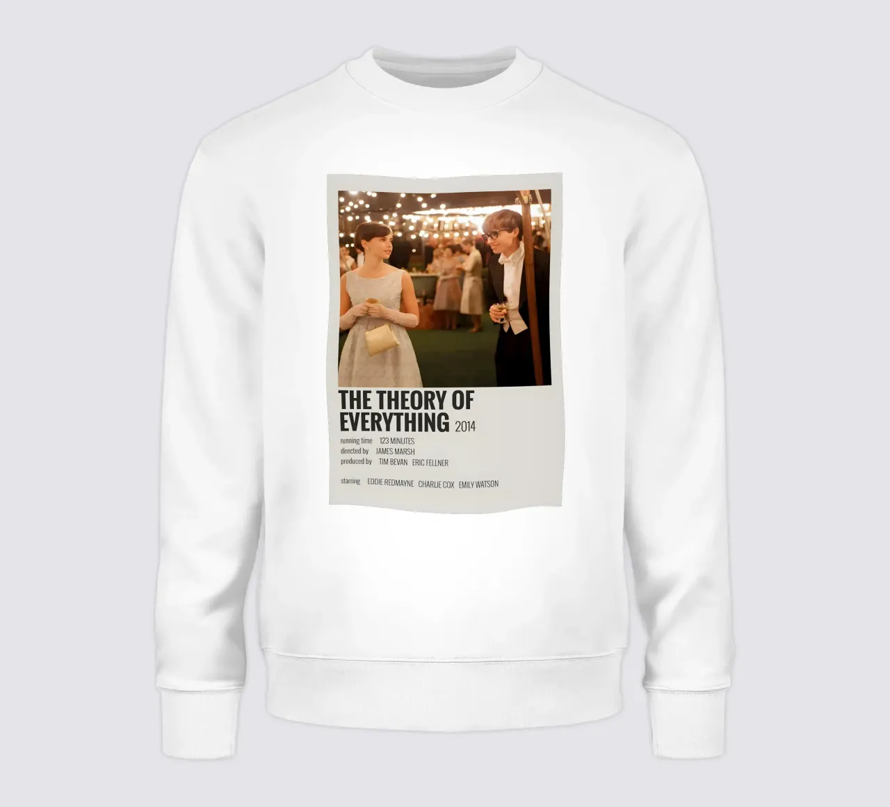 THE THEORY OF EVERYTHING 2014 felpa da MVFminimalist