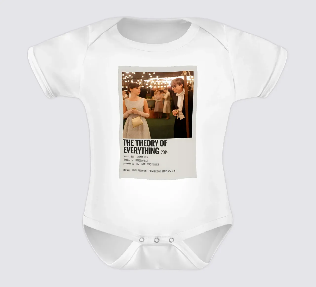 THE THEORY OF EVERYTHING 2014 body neonato maniche corte da MVFminimalist