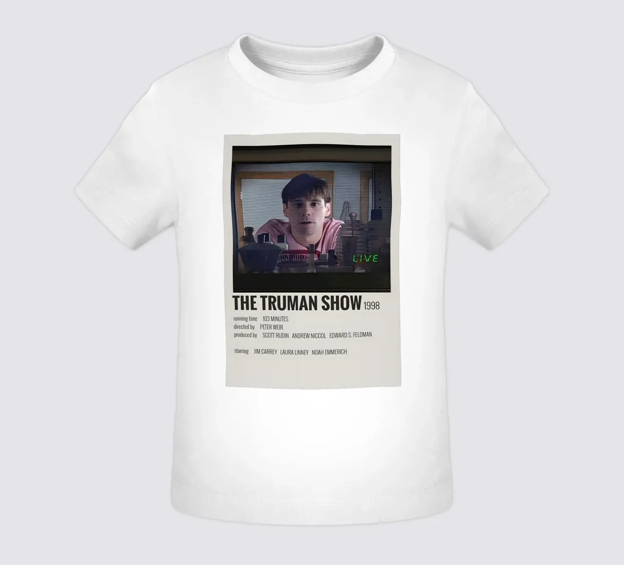 THE TRUMAN SHOW 1998 maglietta neonato da MVFminimalist