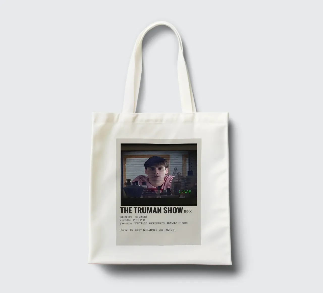 THE TRUMAN SHOW 1998 borsa in juta da MVFminimalist