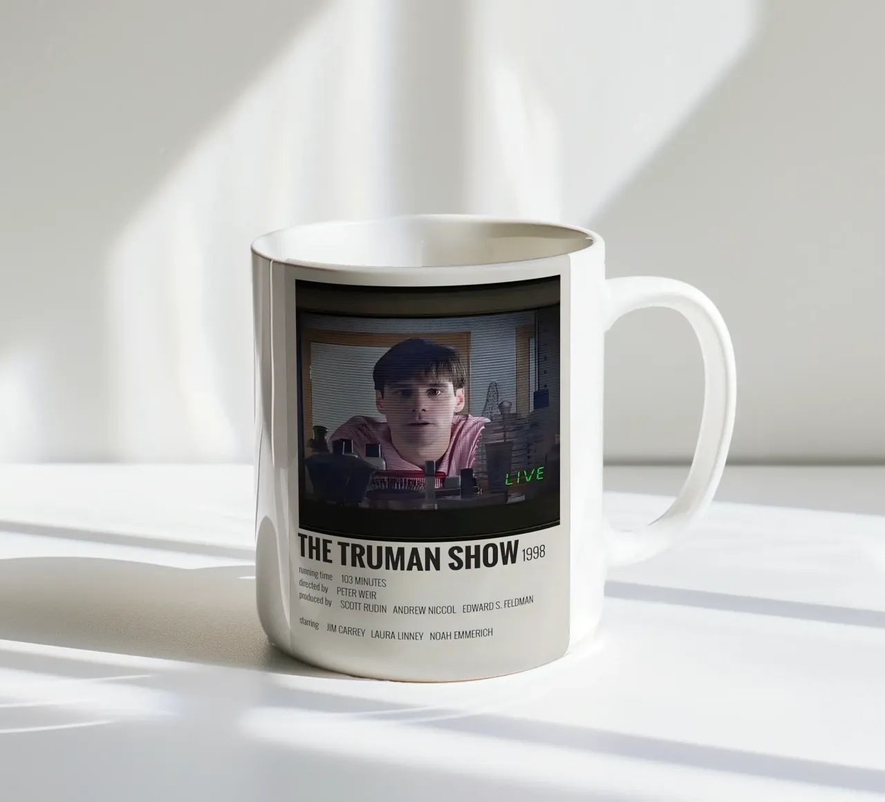 THE TRUMAN SHOW 1998 tazza in ceramica da MVFminimalist
