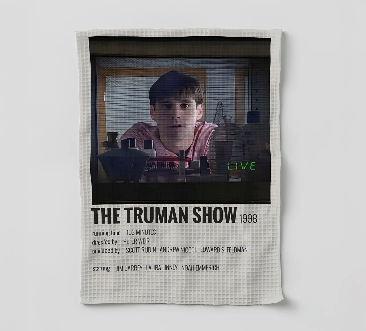 THE TRUMAN SHOW 1998 canovaccio da cucina da MVFminimalist