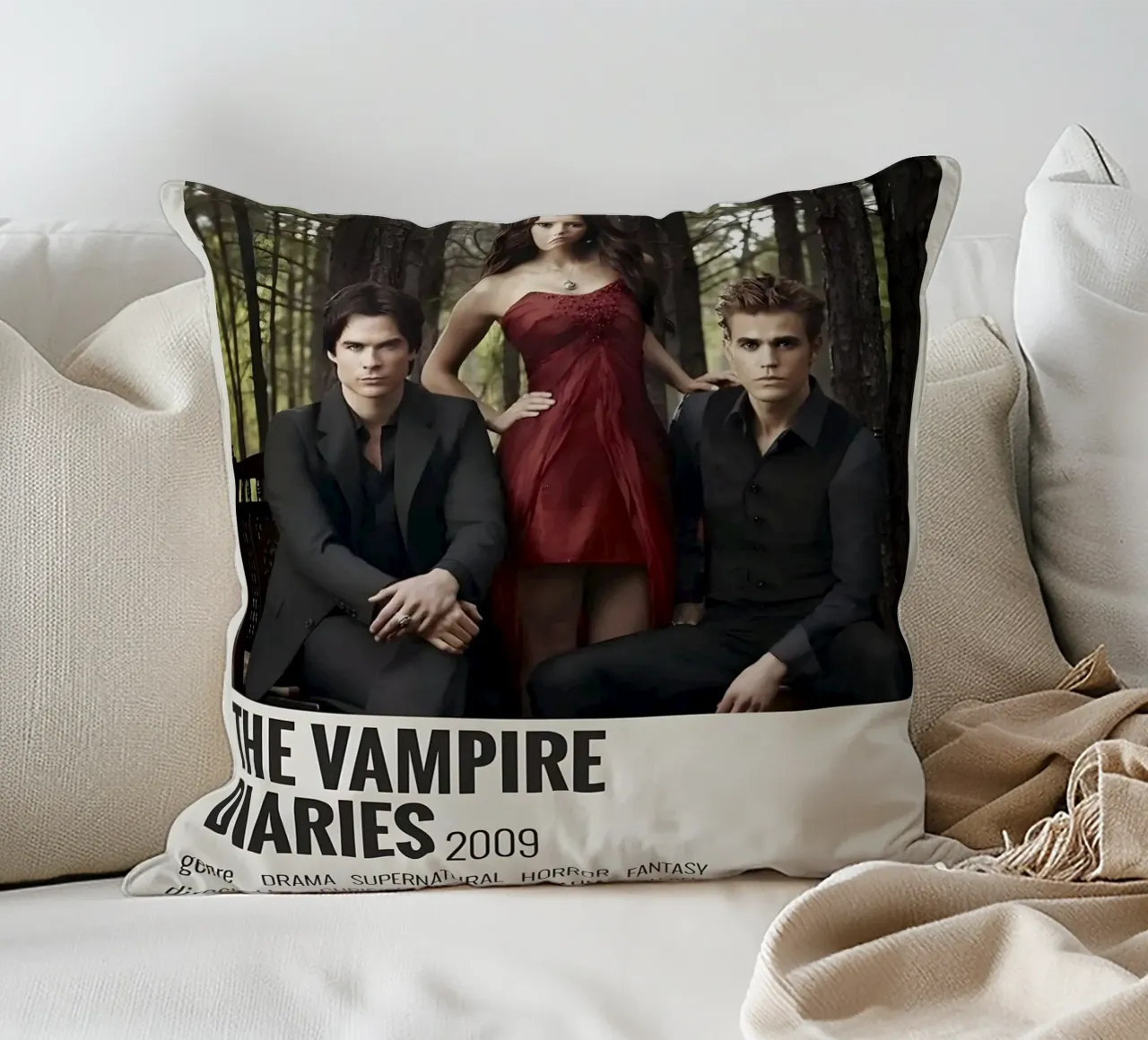 THE VAMPIRE DIARIES 2009 cuscino da MVFminimalist