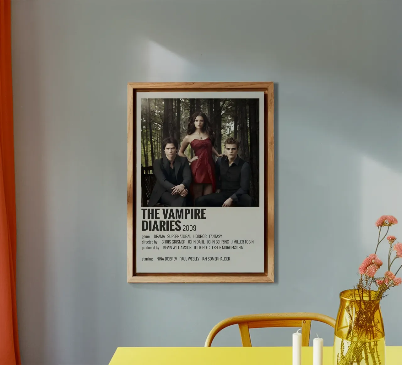 THE VAMPIRE DIARIES 2009 alluminio dibond da MVFminimalist