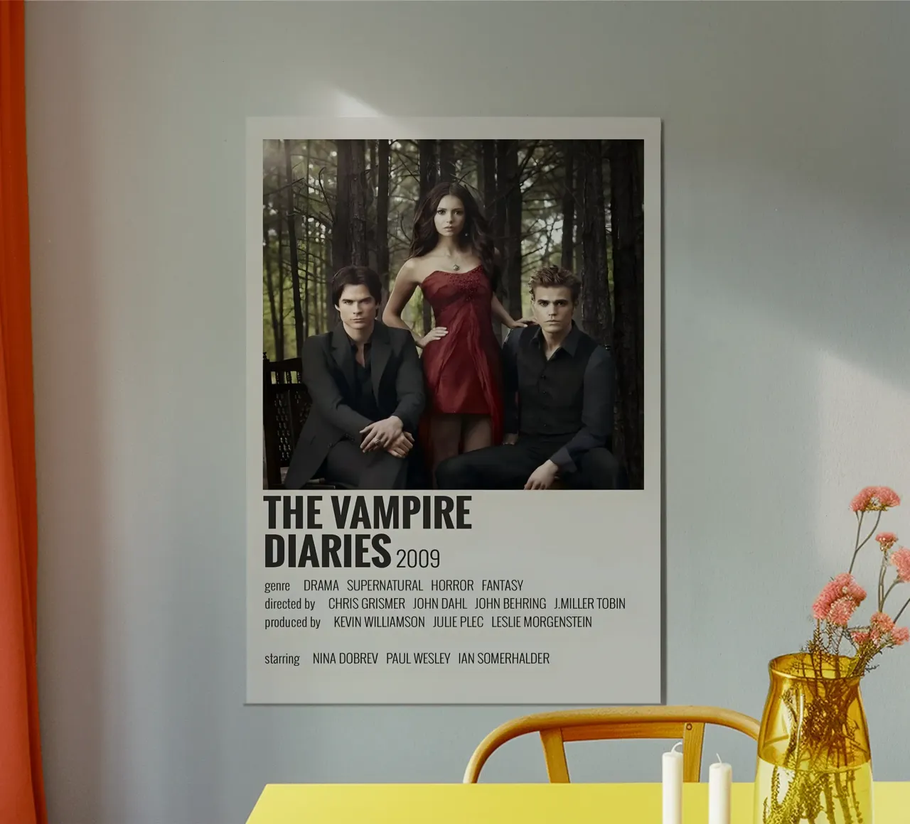 THE VAMPIRE DIARIES 2009 alluminio dibond da MVFminimalist