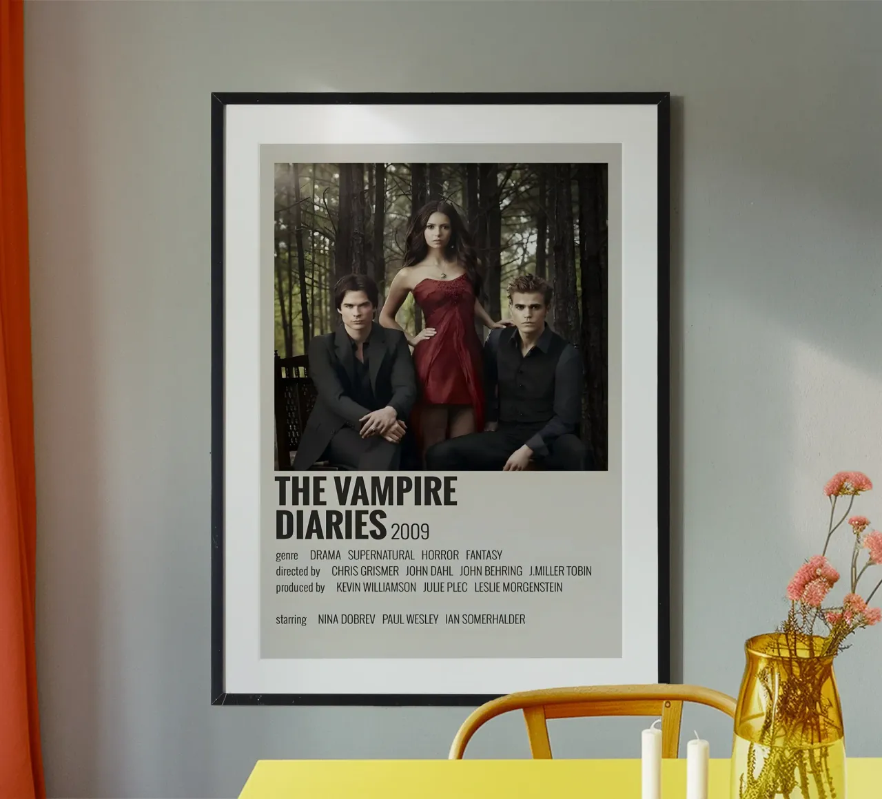 THE VAMPIRE DIARIES 2009 carta hahnemühle da MVFminimalist