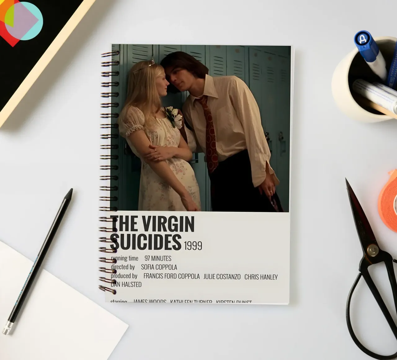 THE VIRGIN SUICIDES 1999 spiral notebook by MVFminimalist