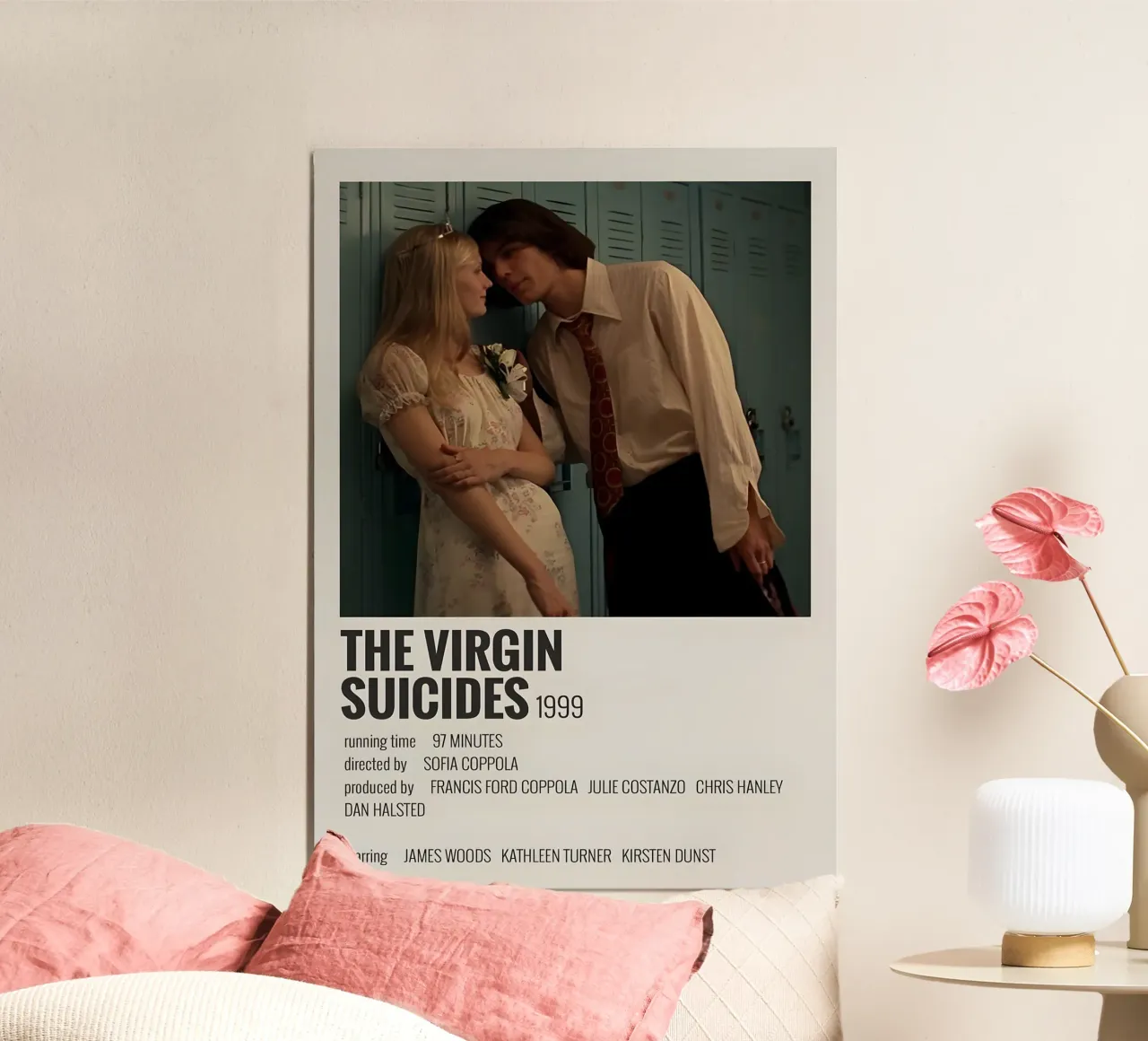 THE VIRGIN SUICIDES 1999 poster con telaio in legno da MVFminimalist