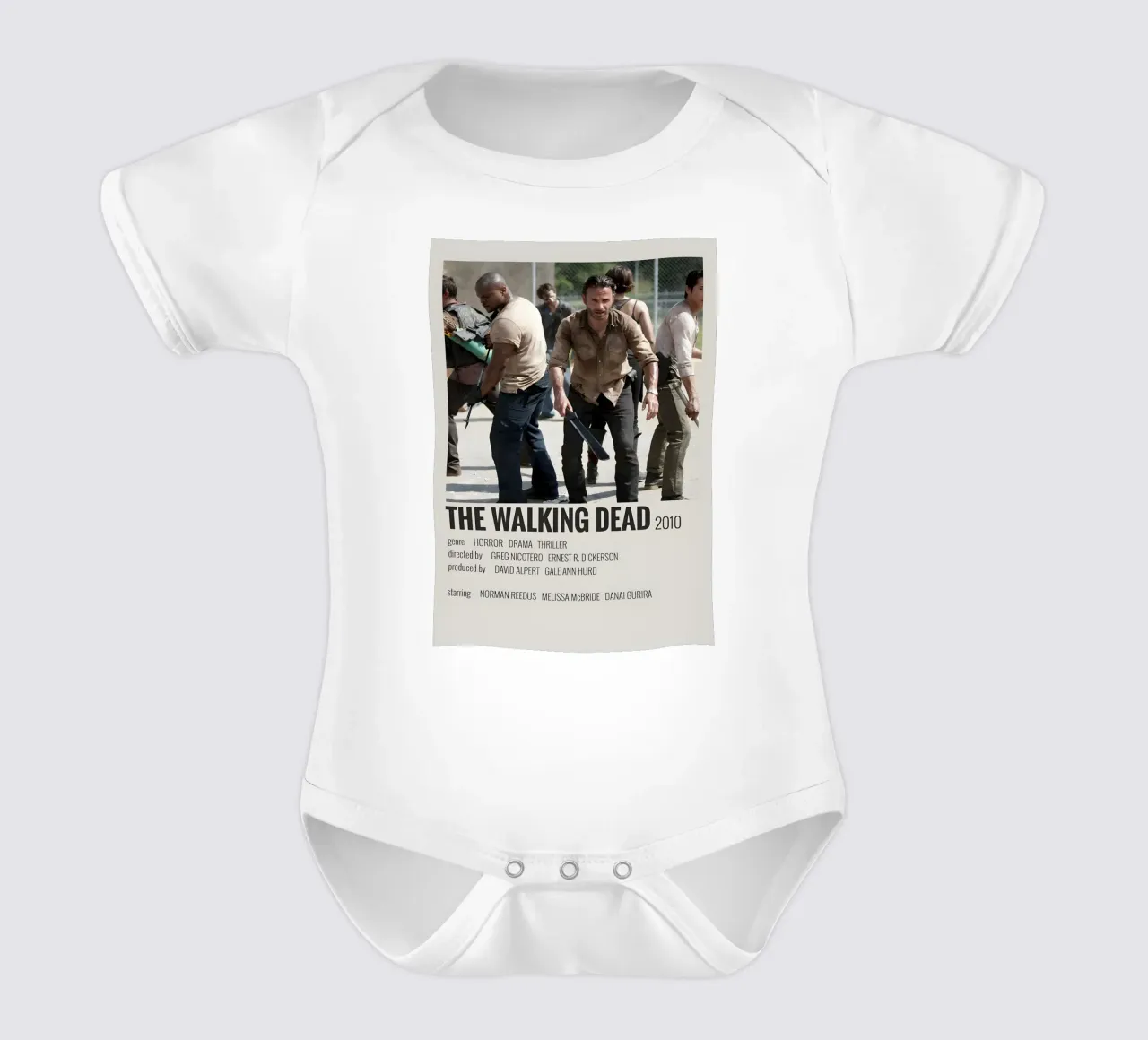 THE WALKING DEAD 2010 body neonato maniche corte da MVFminimalist