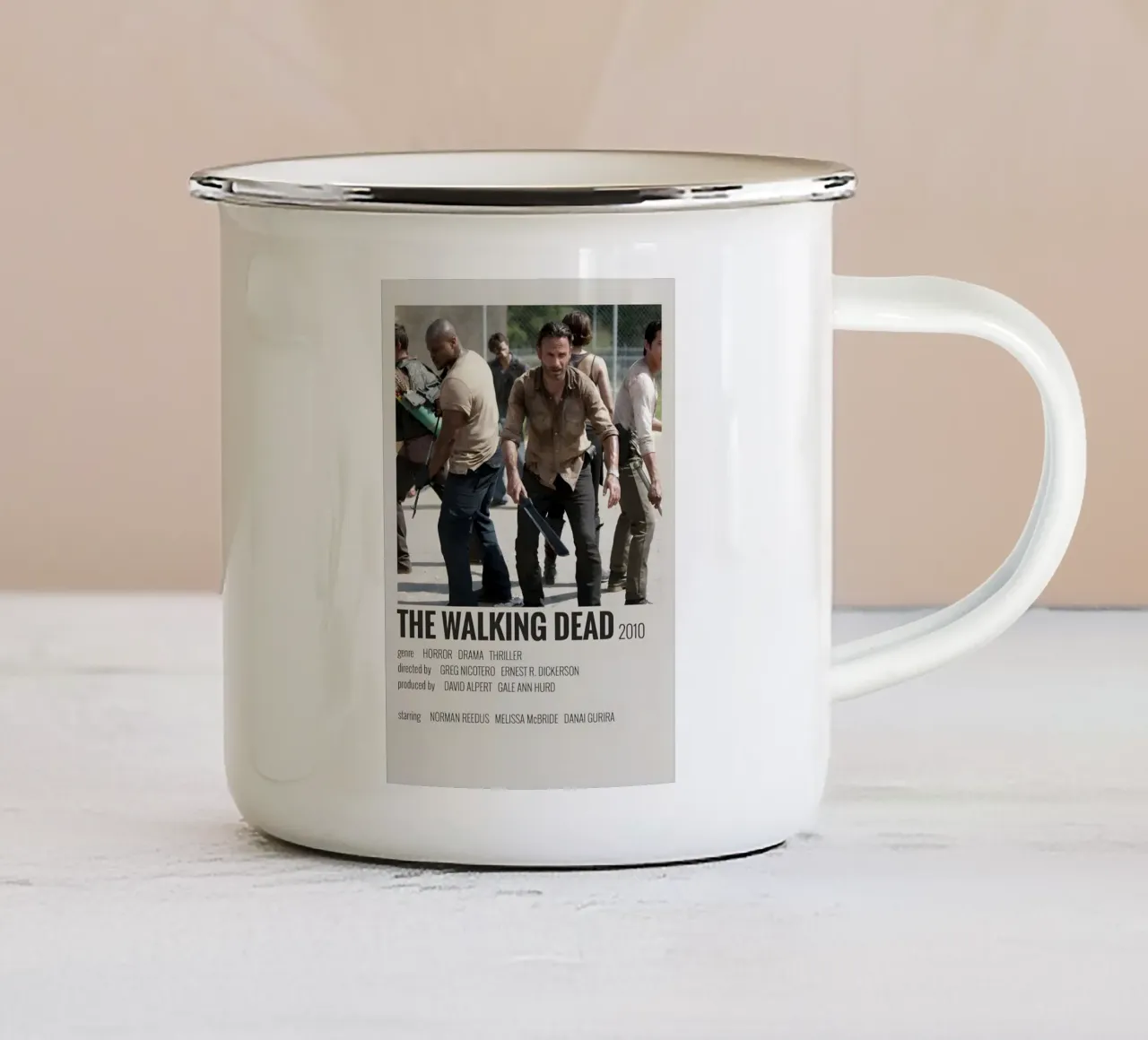 THE WALKING DEAD 2010 tazza in smalto da MVFminimalist