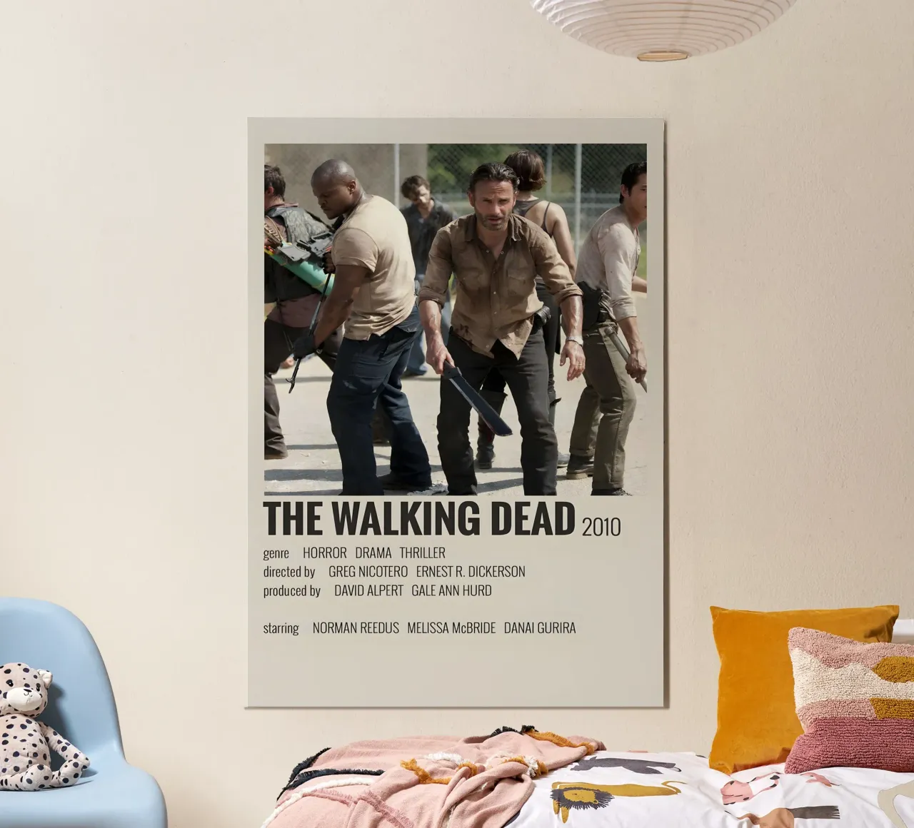 THE WALKING DEAD 2010 Alu-Dibond von MVFminimalist