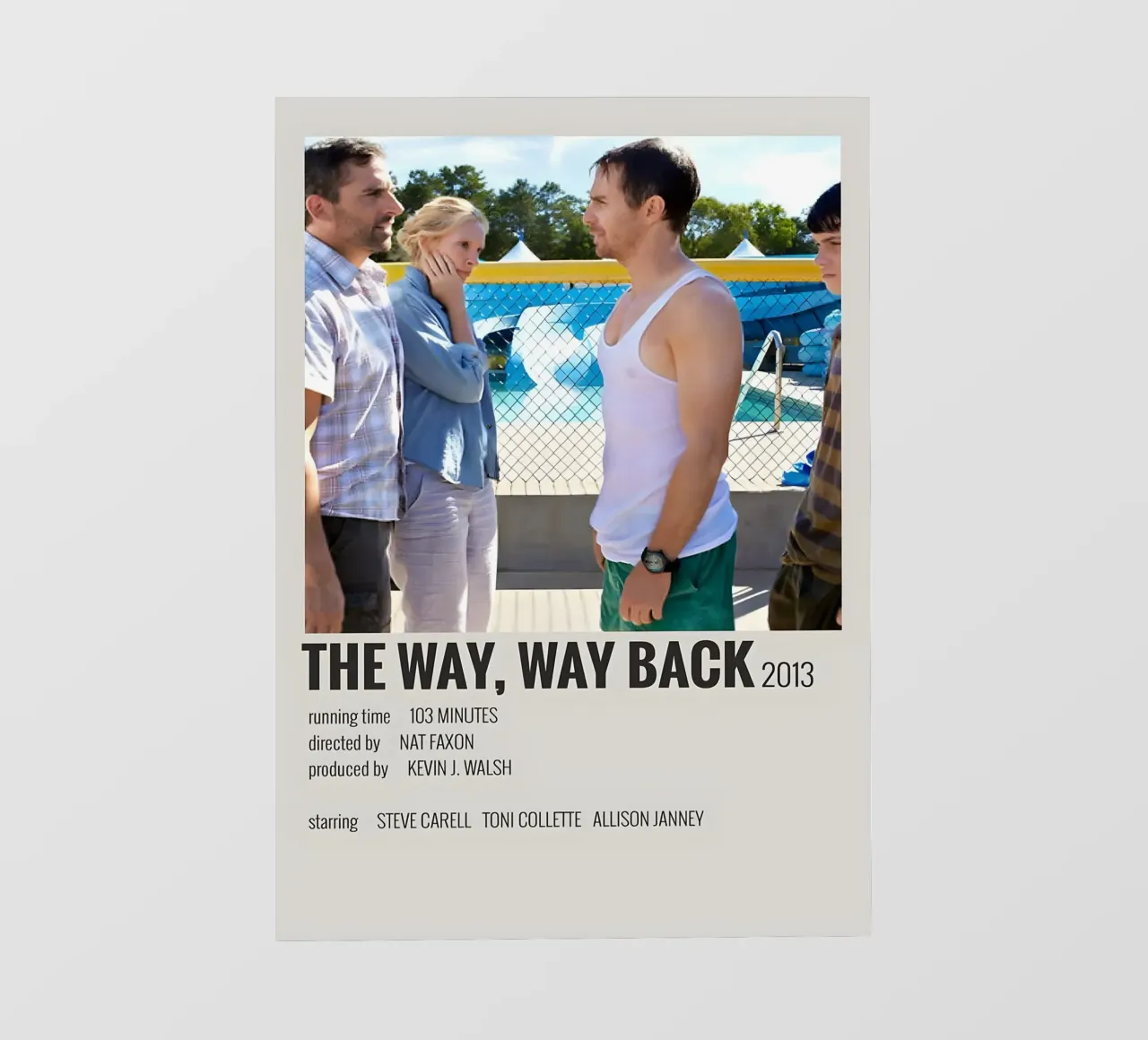 THE WAY, WAY BACK 2013 telo in pvc da MVFminimalist