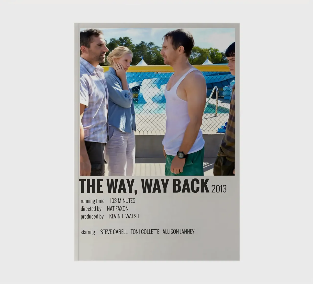 THE WAY, WAY BACK 2013 notebook by MVFminimalist