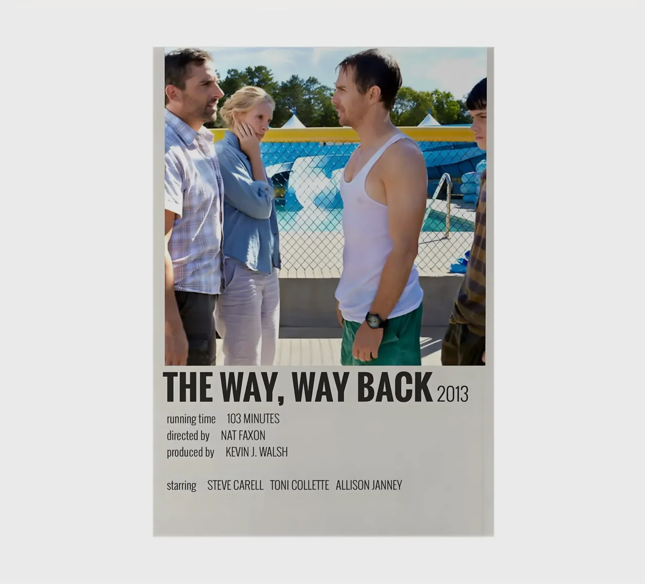 THE WAY, WAY BACK 2013 notebook by MVFminimalist