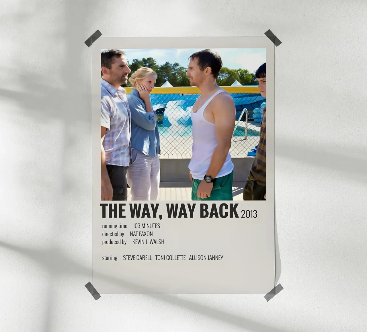 THE WAY, WAY BACK 2013 poster da MVFminimalist