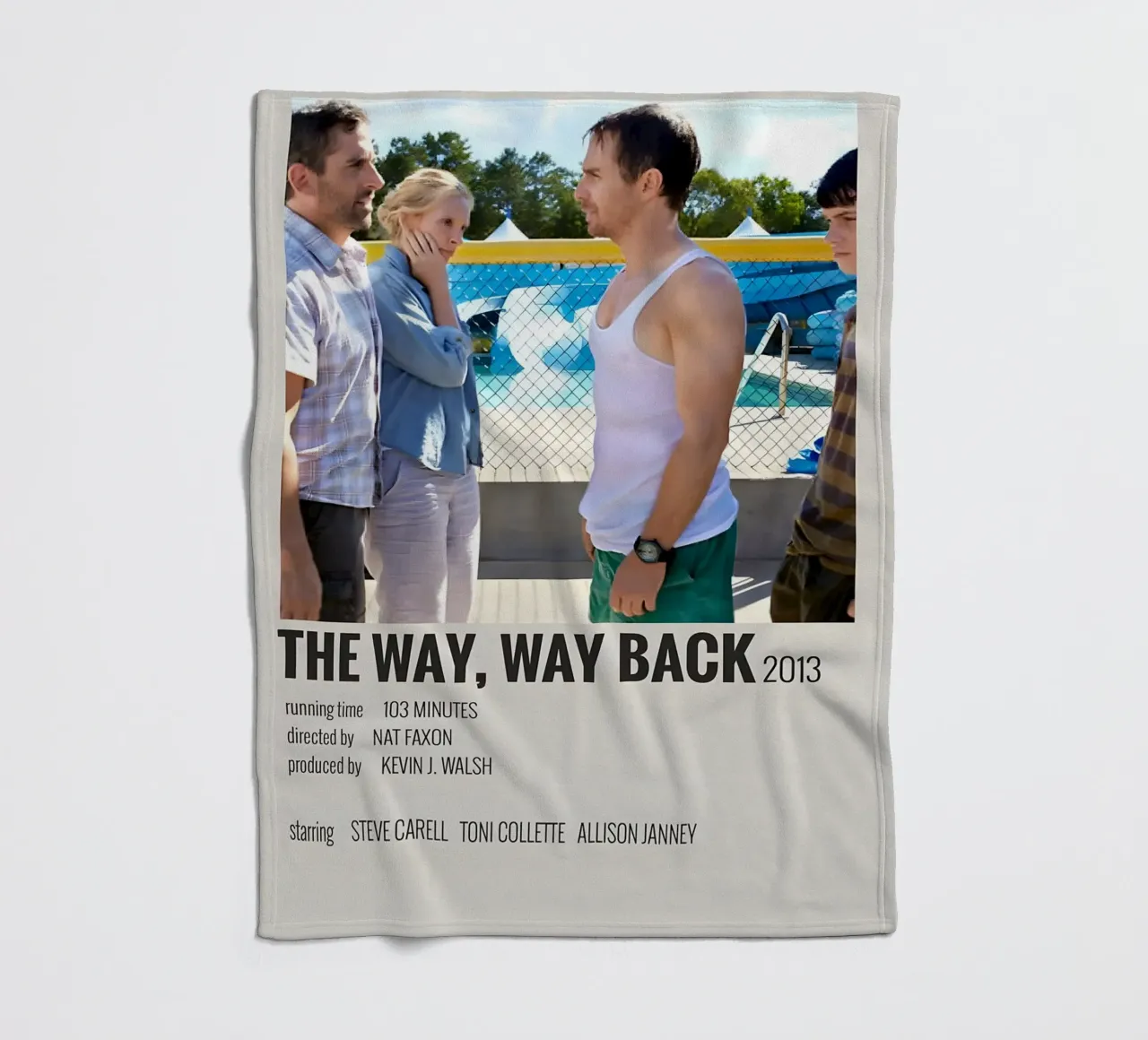 THE WAY, WAY BACK 2013 coperta in pile da MVFminimalist