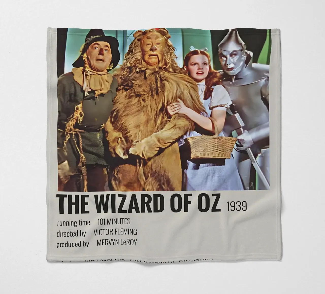 THE WIZARD OF OZ 1939 coperta in pile da MVFminimalist