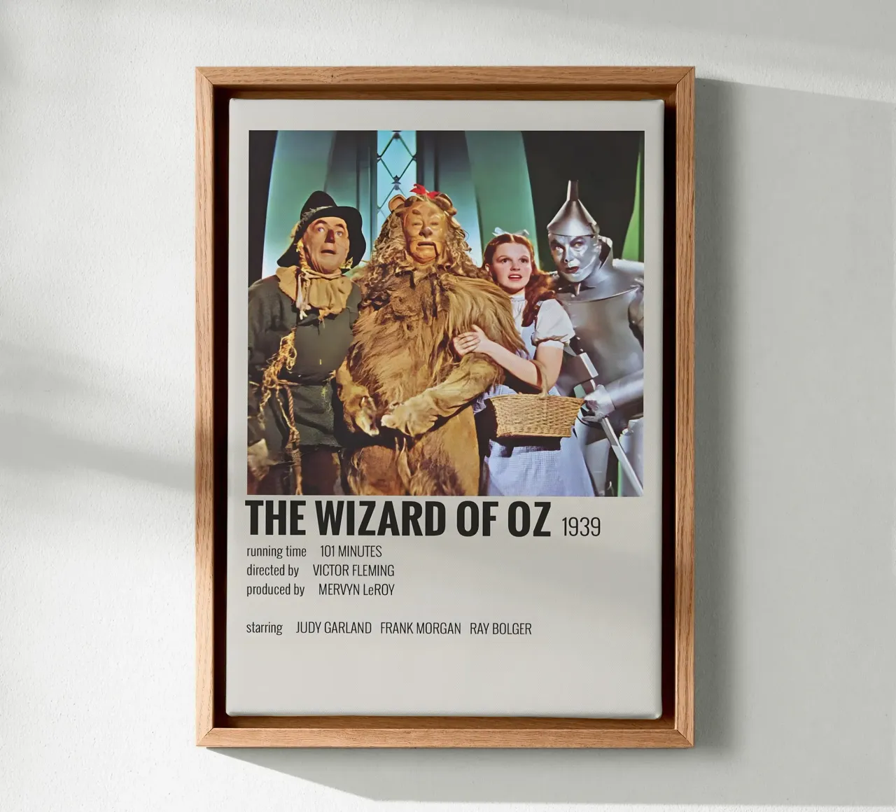 THE WIZARD OF OZ 1939 tela con Cornice a cassetta da MVFminimalist