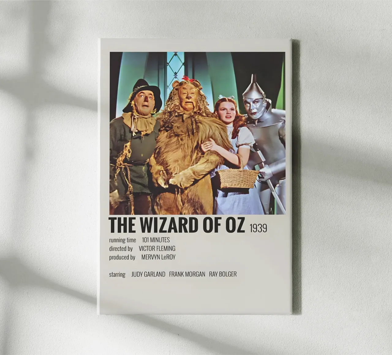 THE WIZARD OF OZ 1939 tela con Cornice a cassetta da MVFminimalist