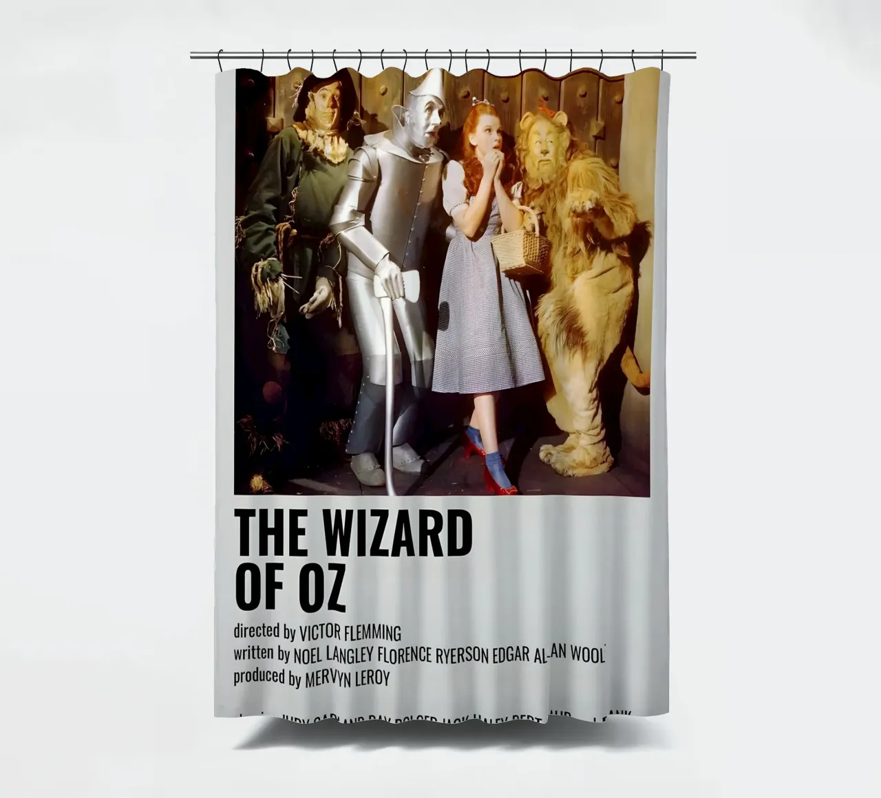 THE WIZARD OF OZ shower curtain by MVFminimalist