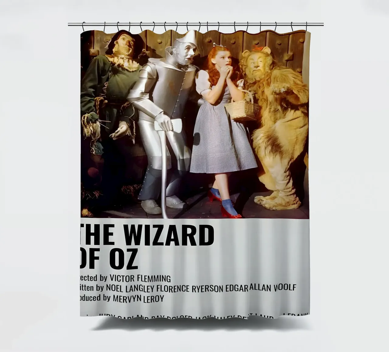 THE WIZARD OF OZ shower curtain by MVFminimalist