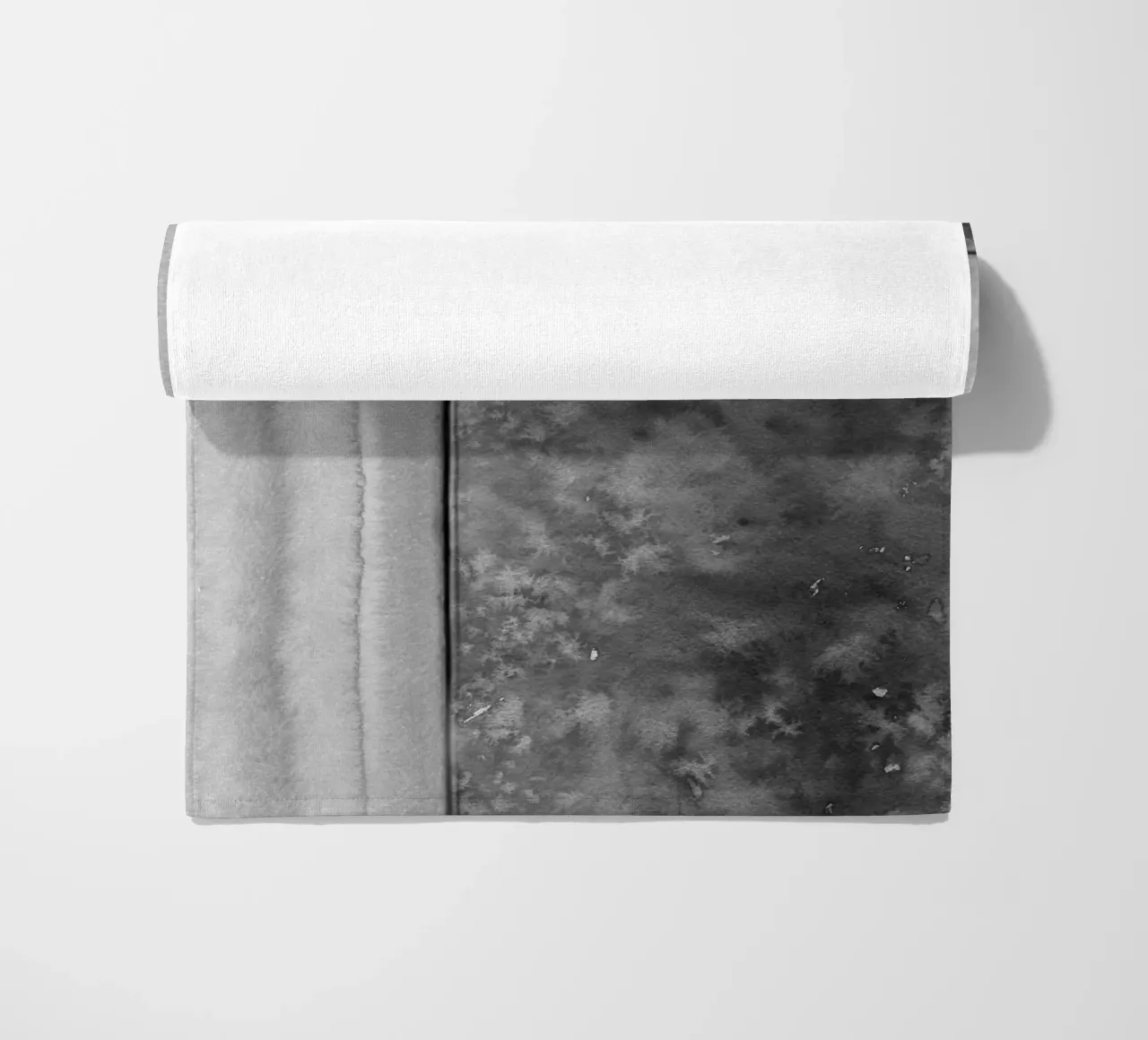 Abstract art gray a golden square telo mare da vintageshop