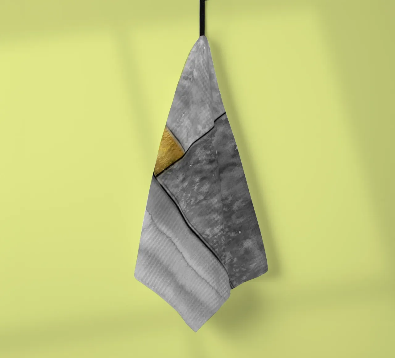 Abstract art gray a golden square canovaccio da cucina da vintageshop